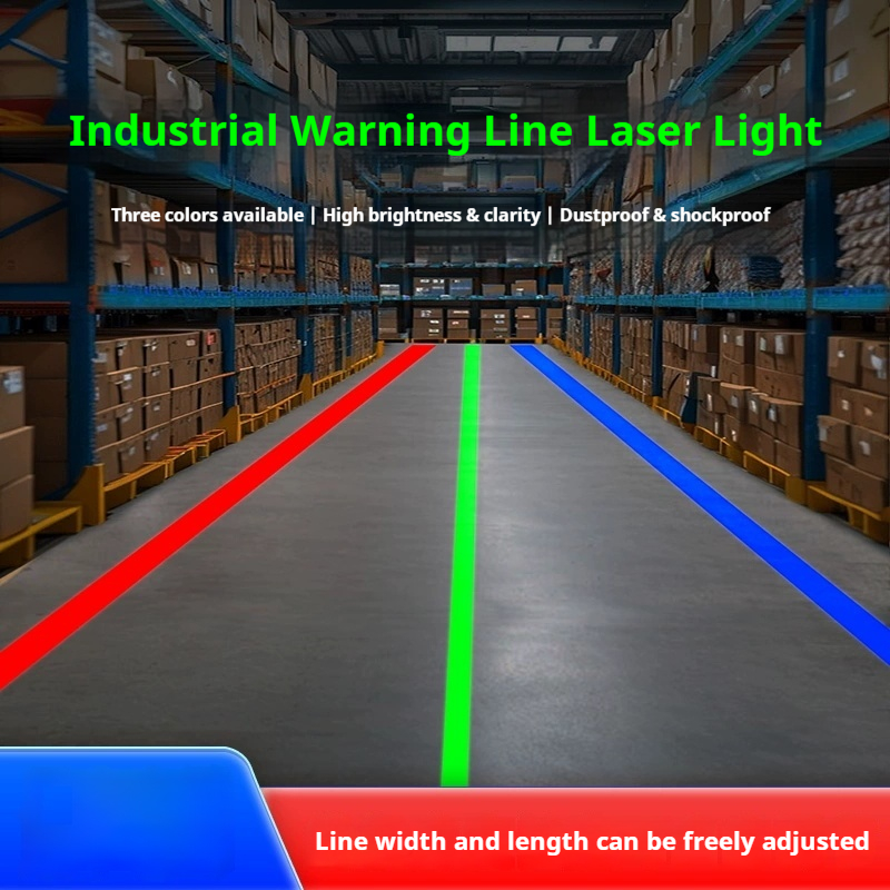 Industrial Laser Line Projector - Industrial One-Line Laser Light Safety Warning