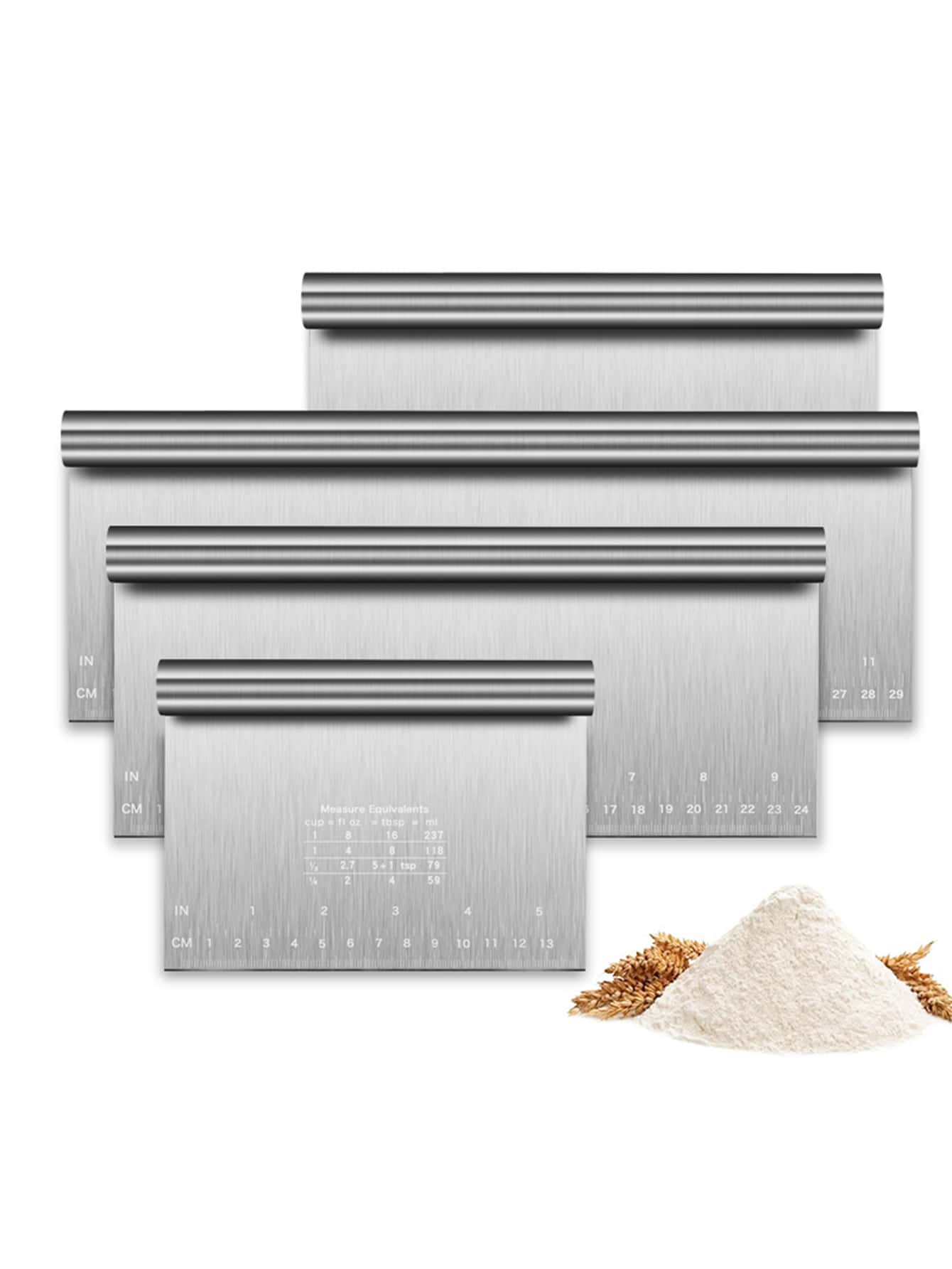 Industrial Laser Solutions - Dough Pastry Bench Cutter Scraper, Stainless