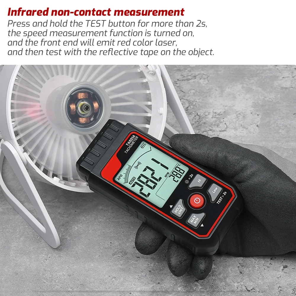 TA501A Laser Tachometer Up to  - Industrial Laser Tachometer ulasan dan harga