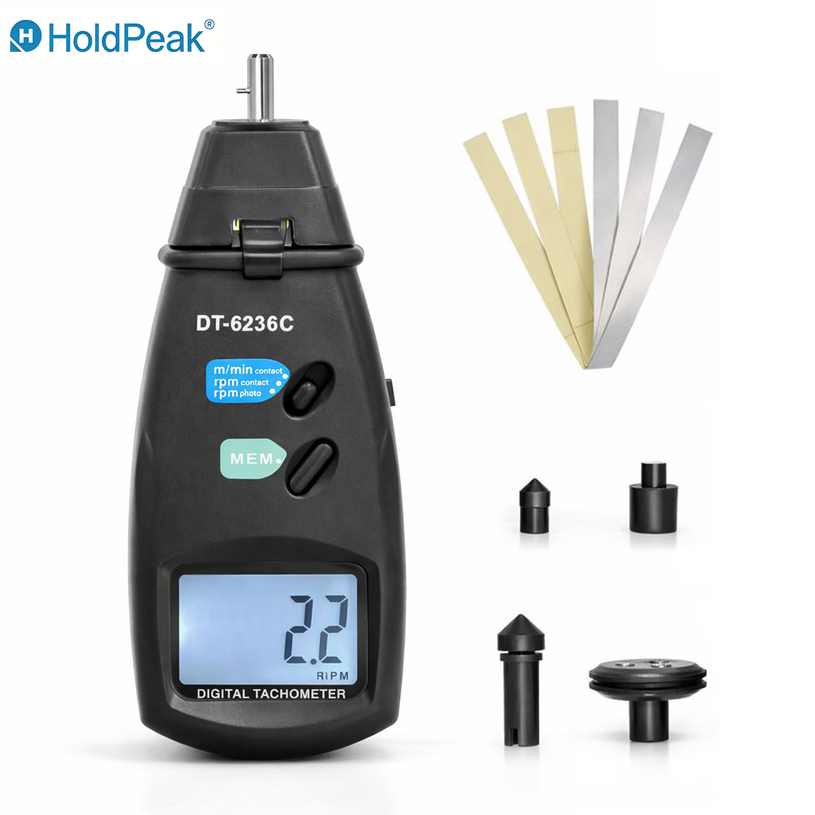 HoldPeak Contact & Laser Tacho - Industrial Laser Tachometer ulasan dan harga