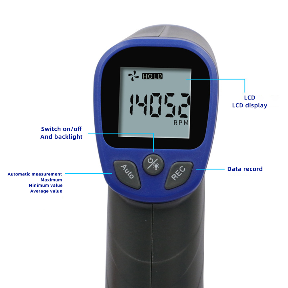 Non Contact Infrared Lasers Ta - Industrial Laser Tachometer ulasan dan harga