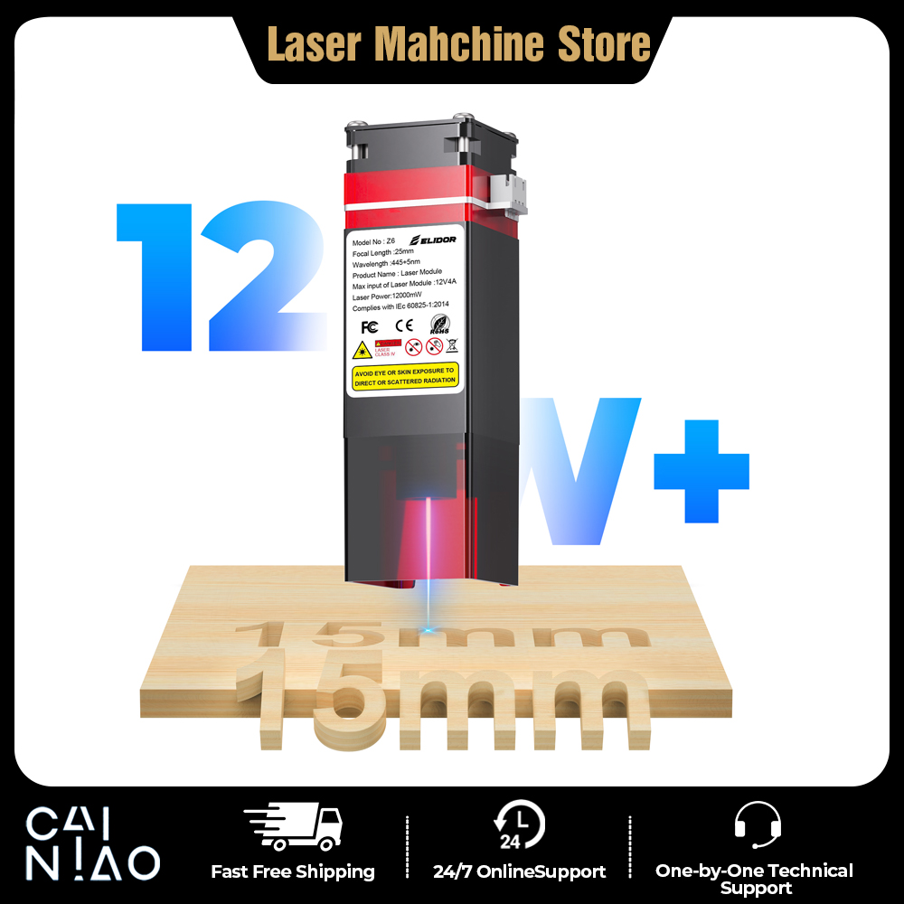 ELIDOR Z6 6W/12W Laser Module  - Industrial Laser Engraving Machine ulasan dan harga