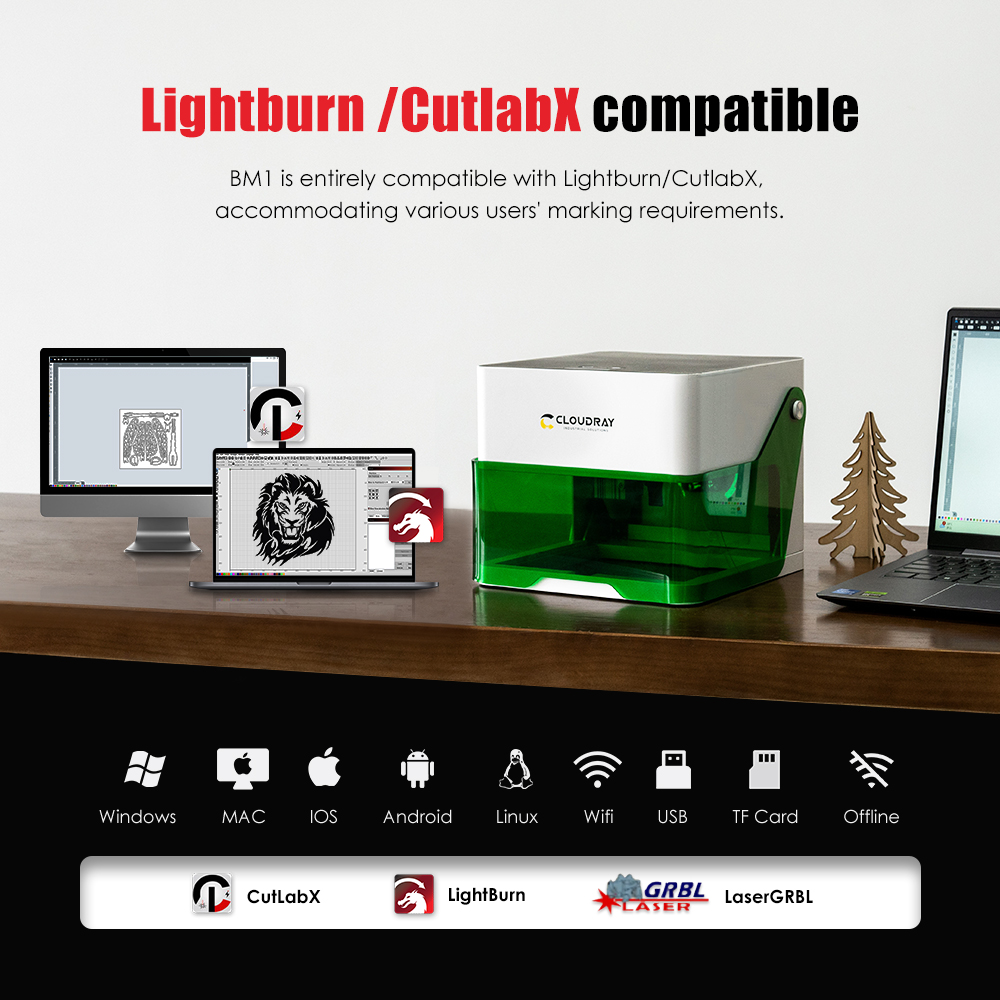 Cloudray 5000mw CNC Mini Laser - Industrial Laser Engraving Machine ulasan dan harga