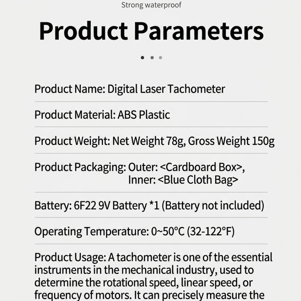 Handheld Digital Laser Tachome - Industrial Laser Tachometer ulasan dan harga
