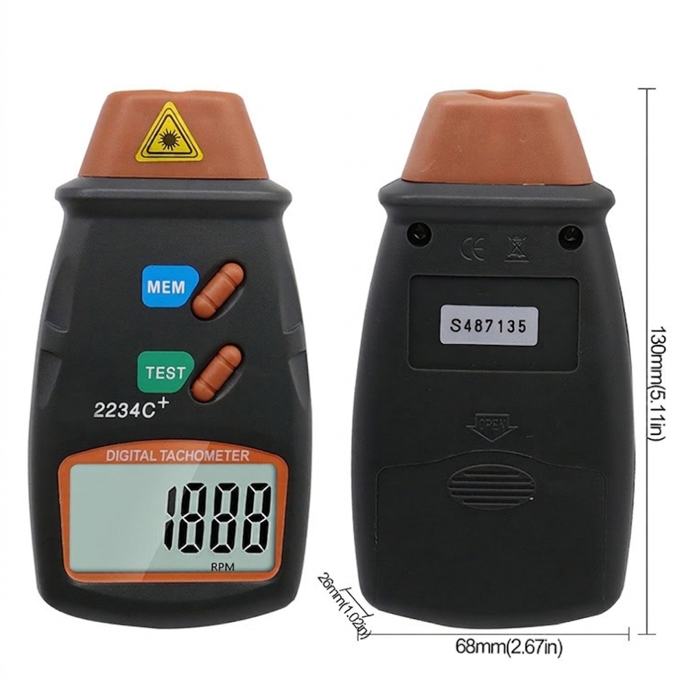 Handheld Digital Laser Tachome - Industrial Laser Tachometer ulasan dan harga