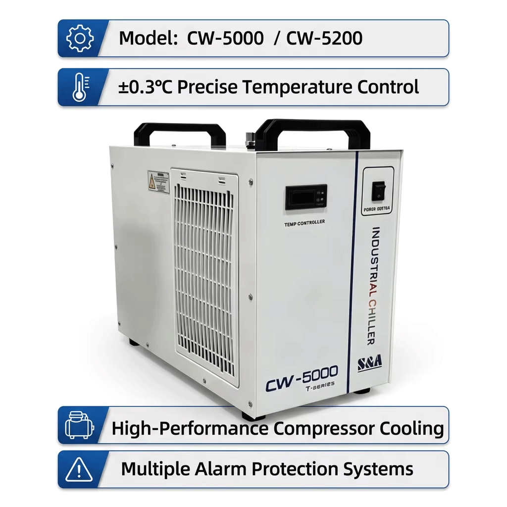 CW5000 CW5200 CW6000 S&A 1500W - Industrial Laser Systems ulasan dan harga